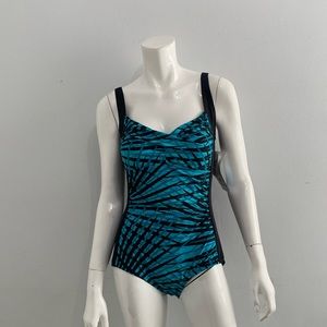 Gabar Swimwear Twist Bra One Piece Size 12 (B)